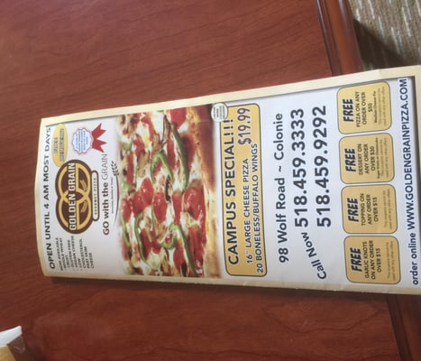 Menu photo 2 Golden Grain Pizza Albany, NY