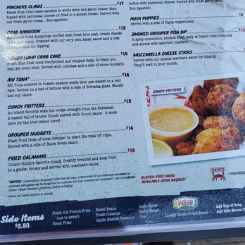 Pinchers - Menu - Seafood Near Me - Naples, Florida Pinchers - Menu - Seafood Near Me - Naples, Florida