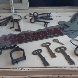 Security Lock&Key old key collection on display. Security Lock&Key old key collection on display.