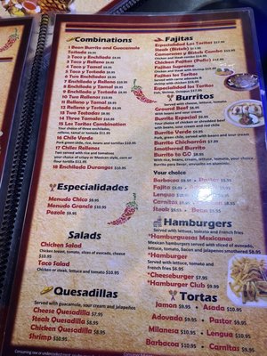 Menu photo 2 El Torito Denver, CO