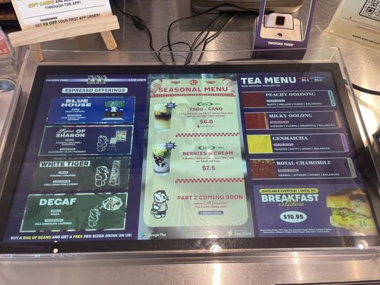 Menu photo 4 Smoking Tiger Coffee Lab Rowland Heights, CA Menu photo 4 Smoking Tiger Coffee Lab Rowland Heights, CA