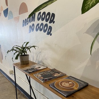 OB Beans Coffee Roasters - Cute decor and positive quotes around the shop - Coffee Roasteries Near Me - San Diego, California