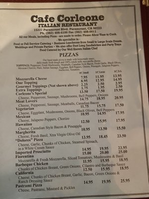 Menu photo 5 Cafe Corleone Paramount, CA Menu photo 5 Cafe Corleone Paramount, CA