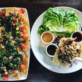 Yard House - Poke Nachos and Lettuce Wraps with Cremini Mushrooms - New American Near Me - Cincinnati, Ohio Yard House - Poke Nachos and Lettuce Wraps with Cremini Mushrooms - New American Near Me - Cincinnati, Ohio