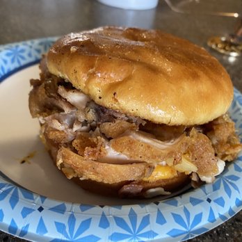 Crackin' Chicken & Waffles - sandwich on a plate - Breakfast & Brunch Near Me - lancaster, California Crackin' Chicken & Waffles - sandwich on a plate - Breakfast & Brunch Near Me - lancaster, California