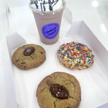 Cookiehead Bakery - Chocolate chip cookies, sprinkle cookie, and chocolate milkshake. - Bakeries Near Me - Coral Springs, Florida