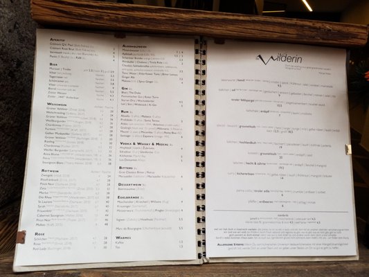 Menu photo 4 Wilderin Innsbruck, 7 Menu photo 4 Wilderin Innsbruck, 7