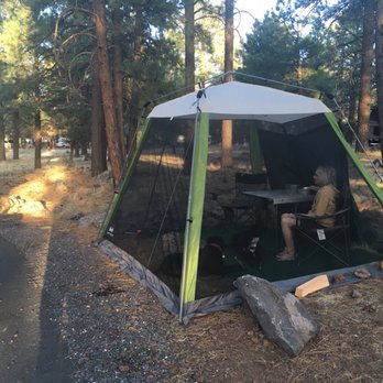 Kaibab Lake Campground - Testing our $65 screened room for our pups to relax in. - Campgrounds Near Me - Williams, Arizona