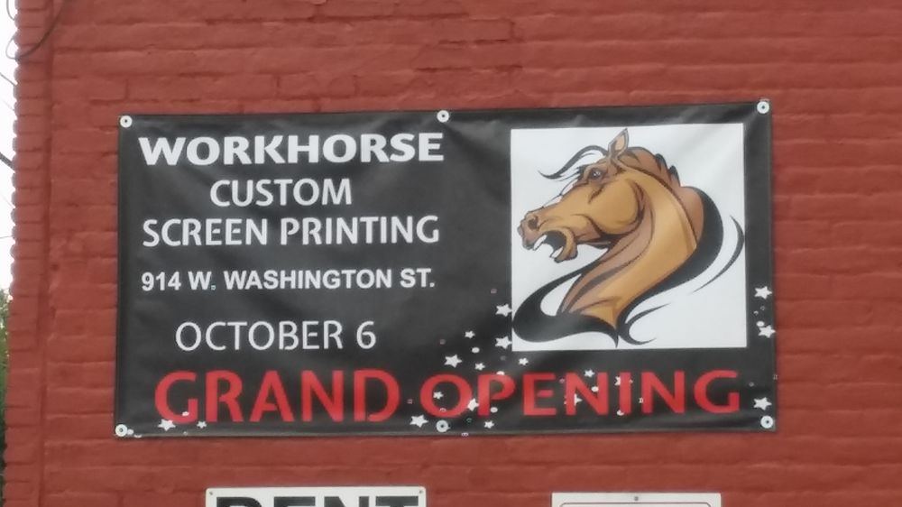 WORKHORSE CUSTOM SCREEN PRINTING Updated May 2024 Bloomington, Illinois Screen Printing/T