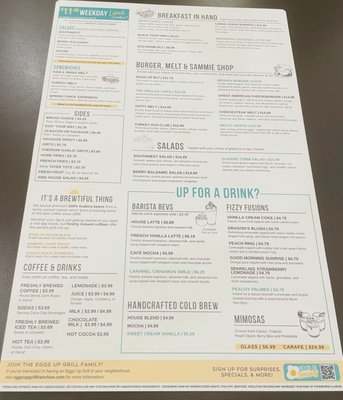 Menu photo 5 Eggs Up Grill Apopka, FL