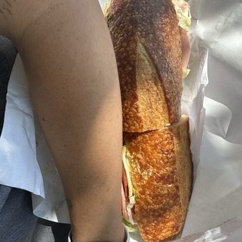 Little Lucca - Showing the size of this sandwich - Sandwiches Near Me - Burlingame, California