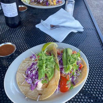 Haggo's Organic Taco - Wild shrimp tacos, they should called it cabbage and tomato cold tortilla taco! - Tacos Near Me - Encinitas, California