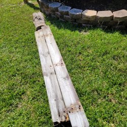 Gulf Coast Fence - Log left on my yard from my old gate