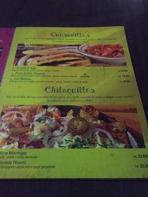 Menu photo 2 Rosa Mexicano Blumenau, SC