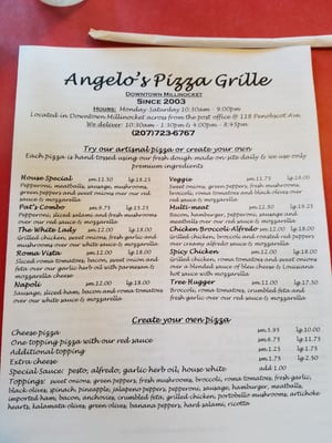 Menu photo 8 Angelo's Pizza & More Millinocket, ME