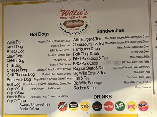 Menu photo 2 Willie's Wee-Nee Wagon Brunswick, GA