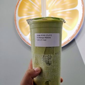 Happy Lemon - Mango Matcha Smoothie - Juice Bars & Smoothies Near Me - Bellevue, Washington Happy Lemon - Mango Matcha Smoothie - Juice Bars & Smoothies Near Me - Bellevue, Washington