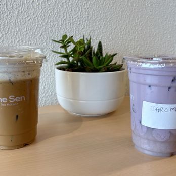 The Sen - Vietnamese Coffee with Black Sesame foam and Taro Milk Tea - Coffee & Tea Near Me - Greenwood Village, Colorado The Sen - Vietnamese Coffee with Black Sesame foam and Taro Milk Tea - Coffee & Tea Near Me - Greenwood Village, Colorado