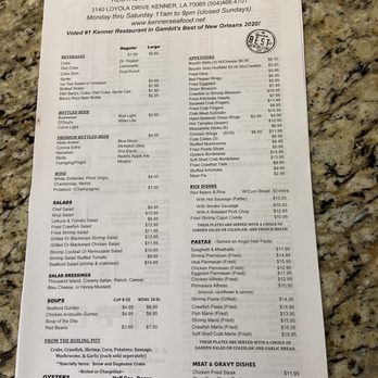 Kenner Seafood - Menu - Seafood Near Me - Kenner, Louisiana Kenner Seafood - Menu - Seafood Near Me - Kenner, Louisiana