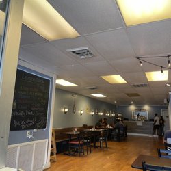 B-unos - Dinning room, outside view and menu front and back.