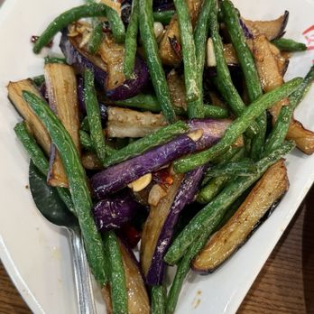 四姐 Special Noodle - Egg Plant With String Beans - Chinese Near Me - San Jose, California