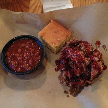 Mission BBQ - baked beans, cornbread, and pulled pork with bbq sauce - Barbeque Near Me - Glen Burnie, Maryland Mission BBQ - baked beans, cornbread, and pulled pork with bbq sauce - Barbeque Near Me - Glen Burnie, Maryland