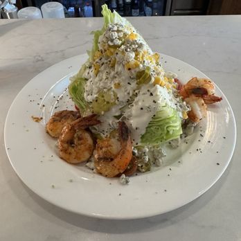 Heirloom - BLT wedge salad plus grilled shrimp (minus the bacon) - Gluten-Free Near Me - Monroe, Louisiana