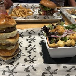 Beef Sliders with side salad Beef Sliders with side salad