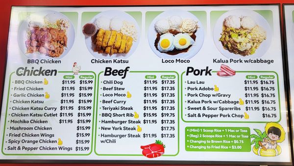 Menu photo 1 Loco Moco Drive Inn Honolulu, HI