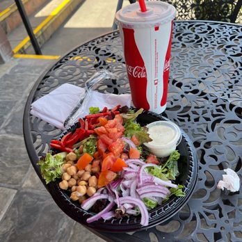 Ove Pizzeria - Huge salad! Lunch special - big slice of pizza with 1 topping, salad, and a drink for ten bucks - Pizza Near Me - Studio City, California Ove Pizzeria - Huge salad! Lunch special - big slice of pizza with 1 topping, salad, and a drink for ten bucks - Pizza Near Me - Studio City, California