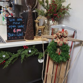 Jamesbrew Cafe - a sled with christmas decorations - Coffee & Tea Near Me - Jamesburg, New Jersey Jamesbrew Cafe - a sled with christmas decorations - Coffee & Tea Near Me - Jamesburg, New Jersey