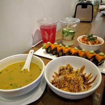Beyond Sushi - Coconut curry soup, dumplings and spicy mang - Sushi Bars Near Me - New York, New York Beyond Sushi - Coconut curry soup, dumplings and spicy mang - Sushi Bars Near Me - New York, New York