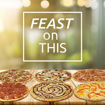Freshslice Pizza - a variety of pizzas on a table - Pizza Near Me - Red Deer, Alberta Freshslice Pizza - a variety of pizzas on a table - Pizza Near Me - Red Deer, Alberta