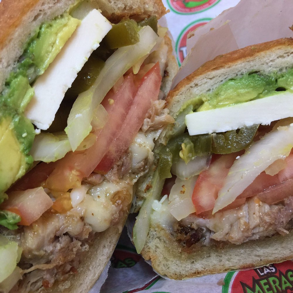 Las Meras Tortas - #9 Carnitas and Queso - delicious! - Mexican Near Me - Taylors, South Carolina