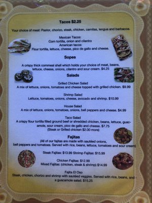 Menu photo 6 El Oso Mexican Grill Columbia, MO Menu photo 6 El Oso Mexican Grill Columbia, MO