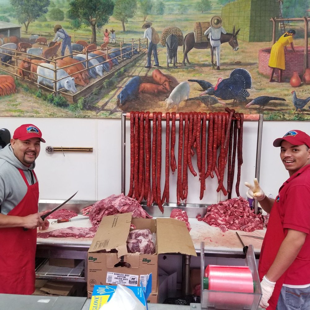 La Herradero 2 - two men in a butcher shop - Grocery Near Me - Las Vegas, Nevada