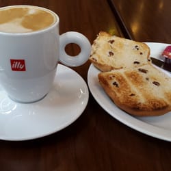 Panda Coffee Co - Latte and tea cake to kick off Sunday morning!
