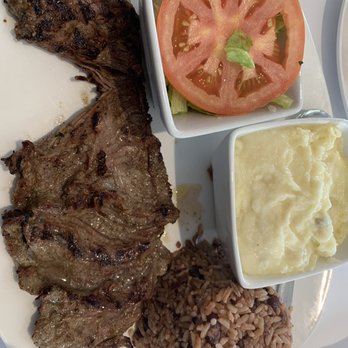 Madrono Restaurant - Carne Asada with Gallo Pinto - Latin American Near Me - Miami, Florida
