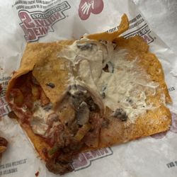 Penn Station - Louisville - Supposed to be a cheesesteak wrap but this is inedible trash
