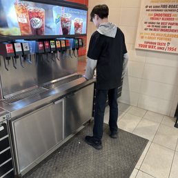 Young man getting to work, hard to find these days!