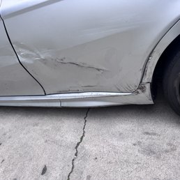 Before: Damage after the car accident