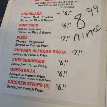 C'los - Kids menu - Burgers Near Me - Coachella, California