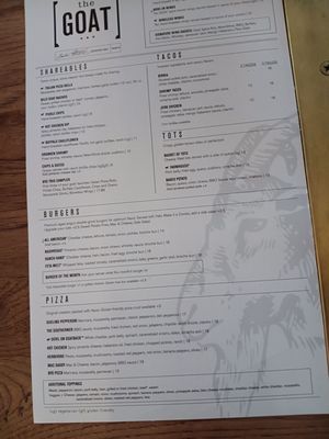 Menu photo 1 The Goat RiverSouth Columbus, OH Menu photo 1 The Goat RiverSouth Columbus, OH