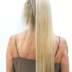 Thinning hair or balding on top? Our non-damaging Crown Fusion system will add instant volume and length to your natural hair.