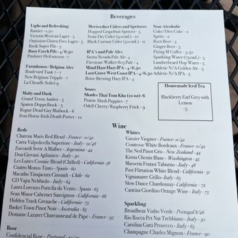 Stanley Supper Club - Wine and beer list - Comfort Food Near Me - Stanley, Idaho