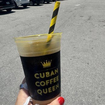 Cuban Coffee Queen Waterfront - Cafe con leche with almond milk - Coffee & Tea Near Me - Key West, Florida Cuban Coffee Queen Waterfront - Cafe con leche with almond milk - Coffee & Tea Near Me - Key West, Florida