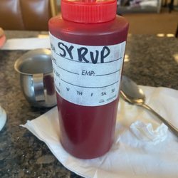 Country Trading & Restaurant - Ketchup bottle that has syrup