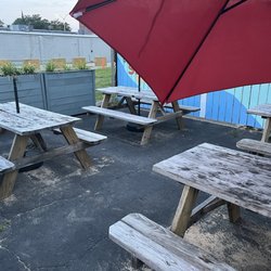 Sauce Boss Burger - Seating area.
