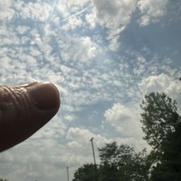 This is the spot. Small but on the windshield and for this price I don't expect a damaged product. This is the spot. Small but on the windshield and for this price I don't expect a damaged product.