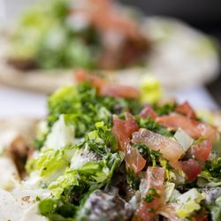 Shukran Mediterranean Food - Shawarmas in process!